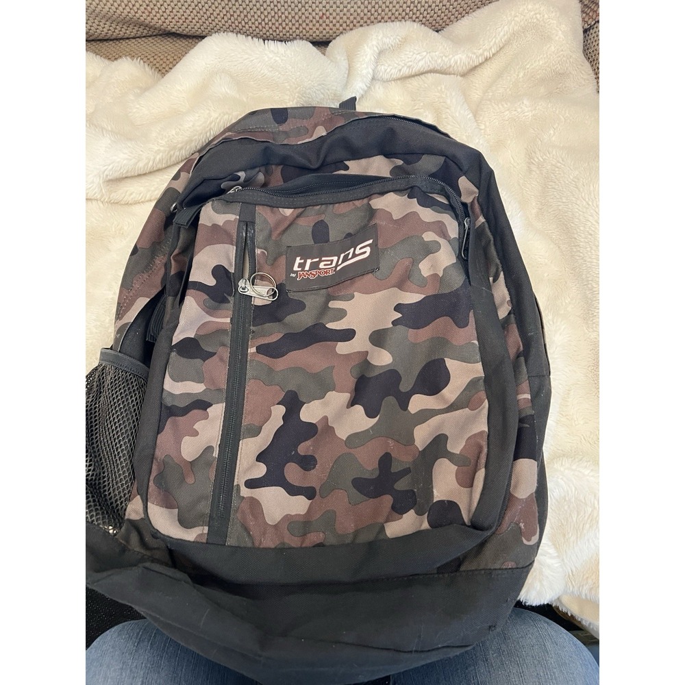Trans by Jansport Camo Backpack  – GUC Multiple Pockets School Or Work